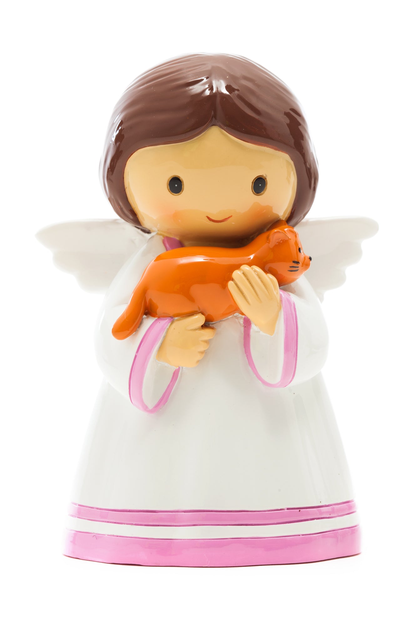 Guardian Angel with Cat statue
