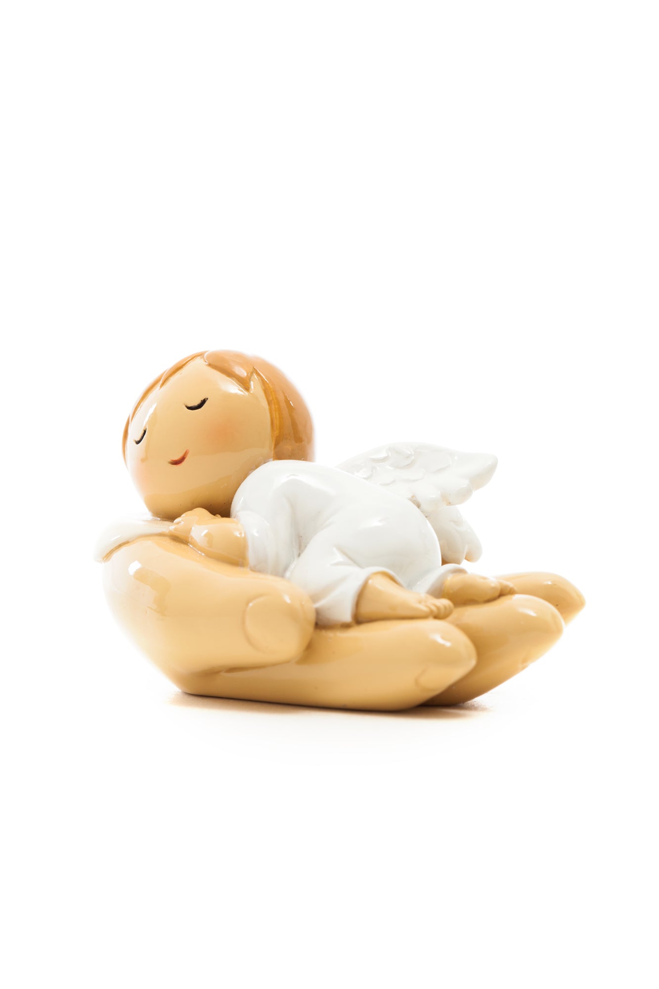 Baby Angel Sleeping on Hand statue