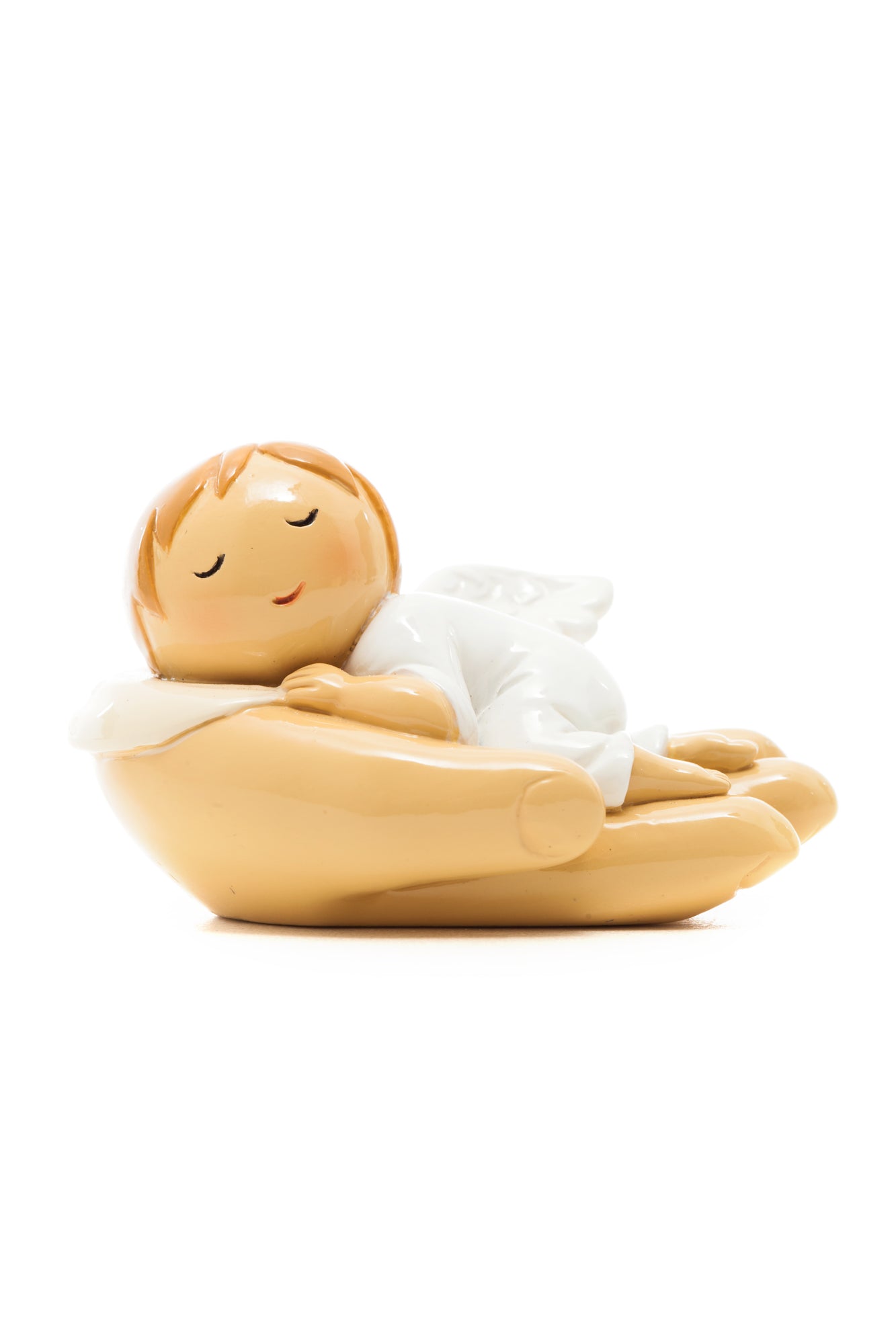 Baby Angel Sleeping on Hand statue