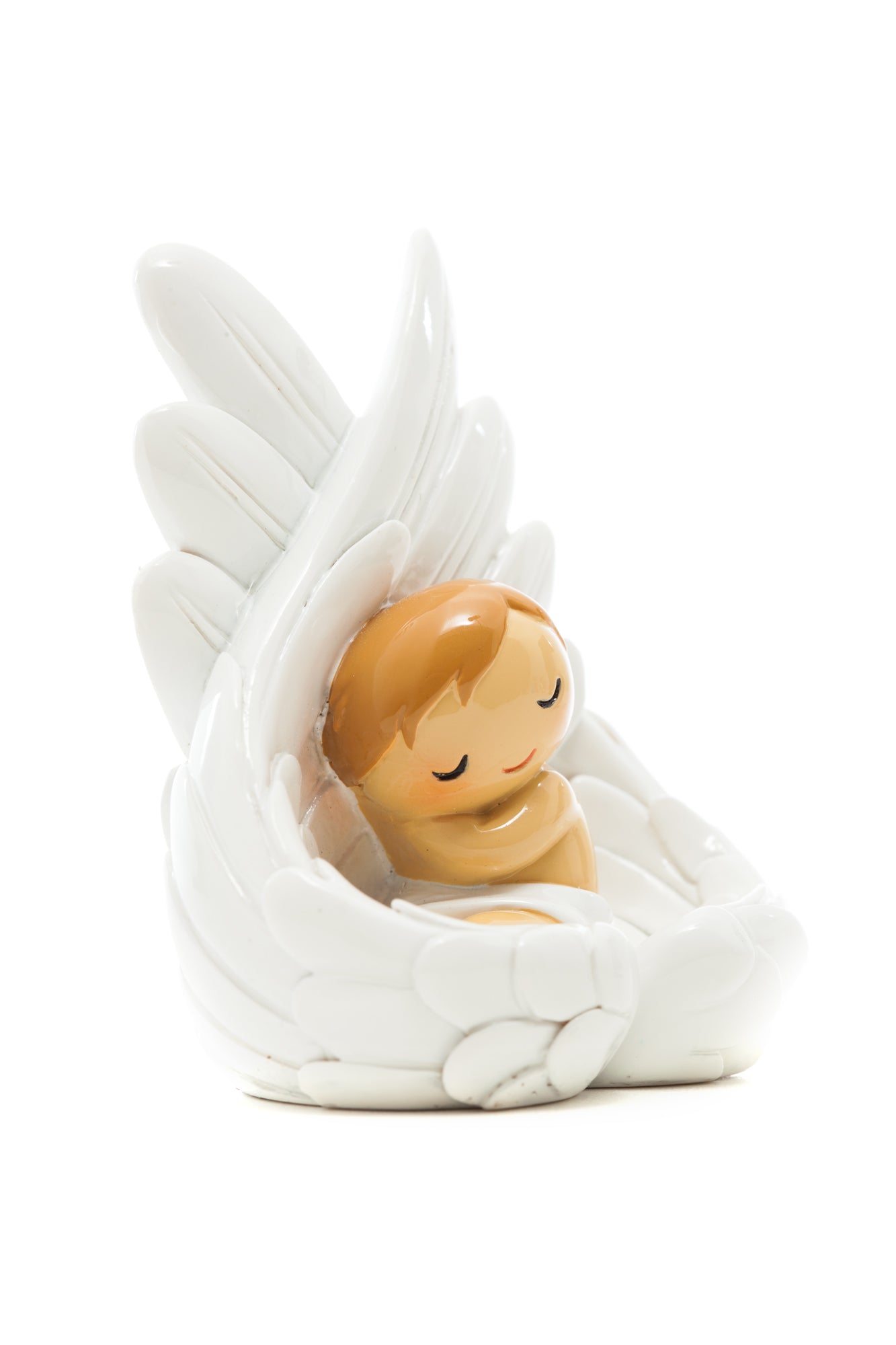 Baby Angel Sleeping on Wings statue