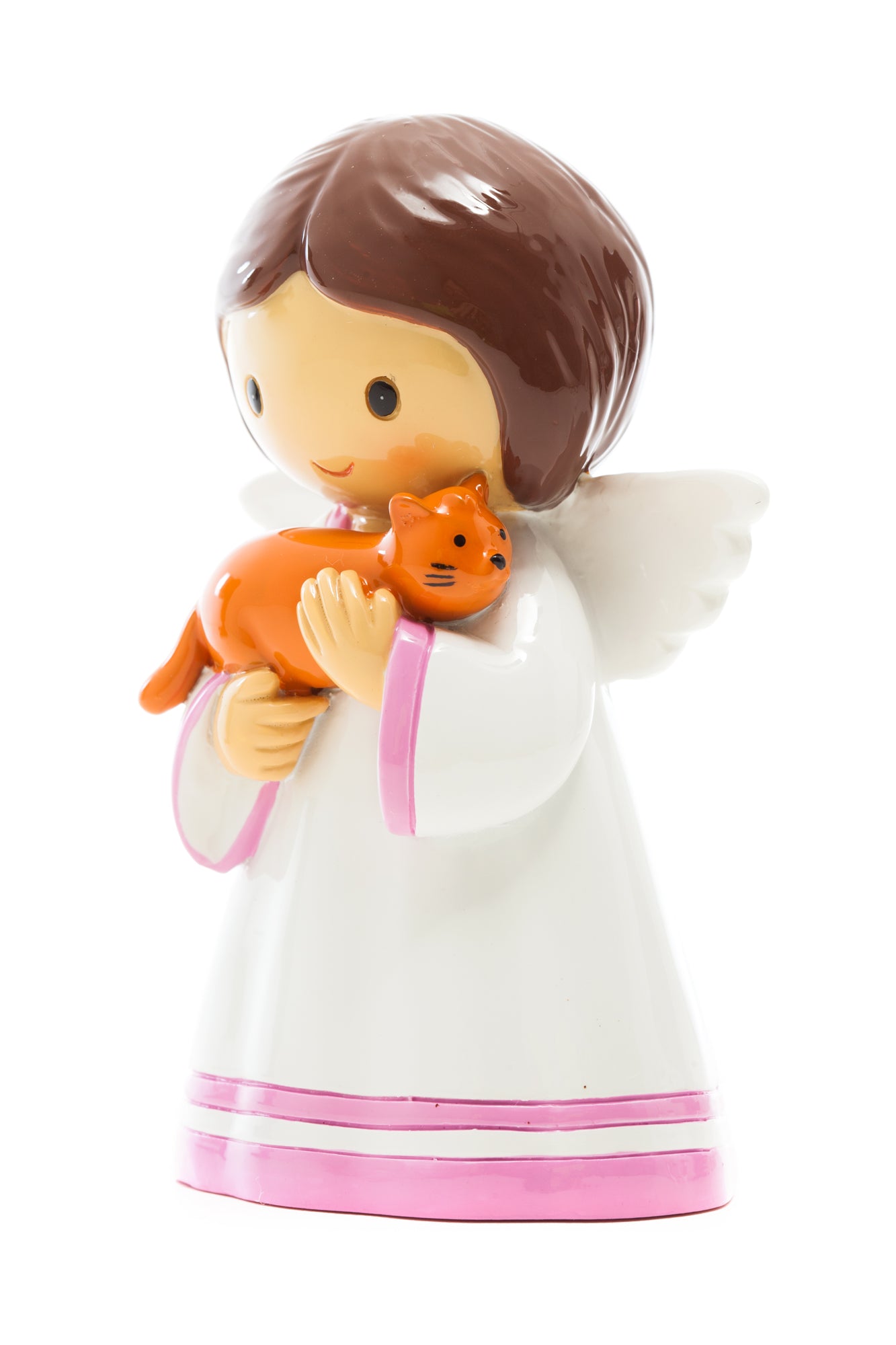 Guardian Angel with Cat statue