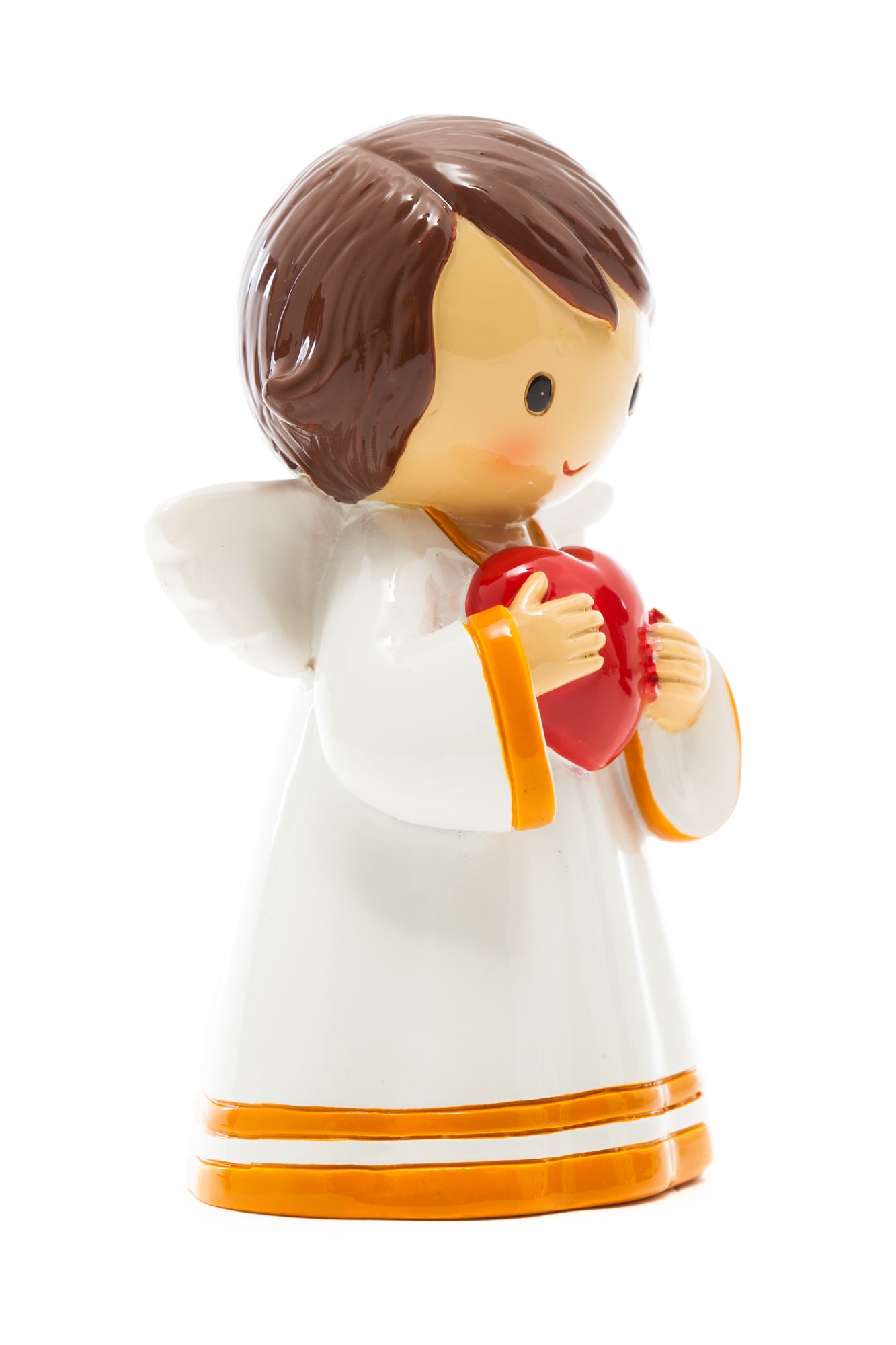 Guardian Angel with Heart statue