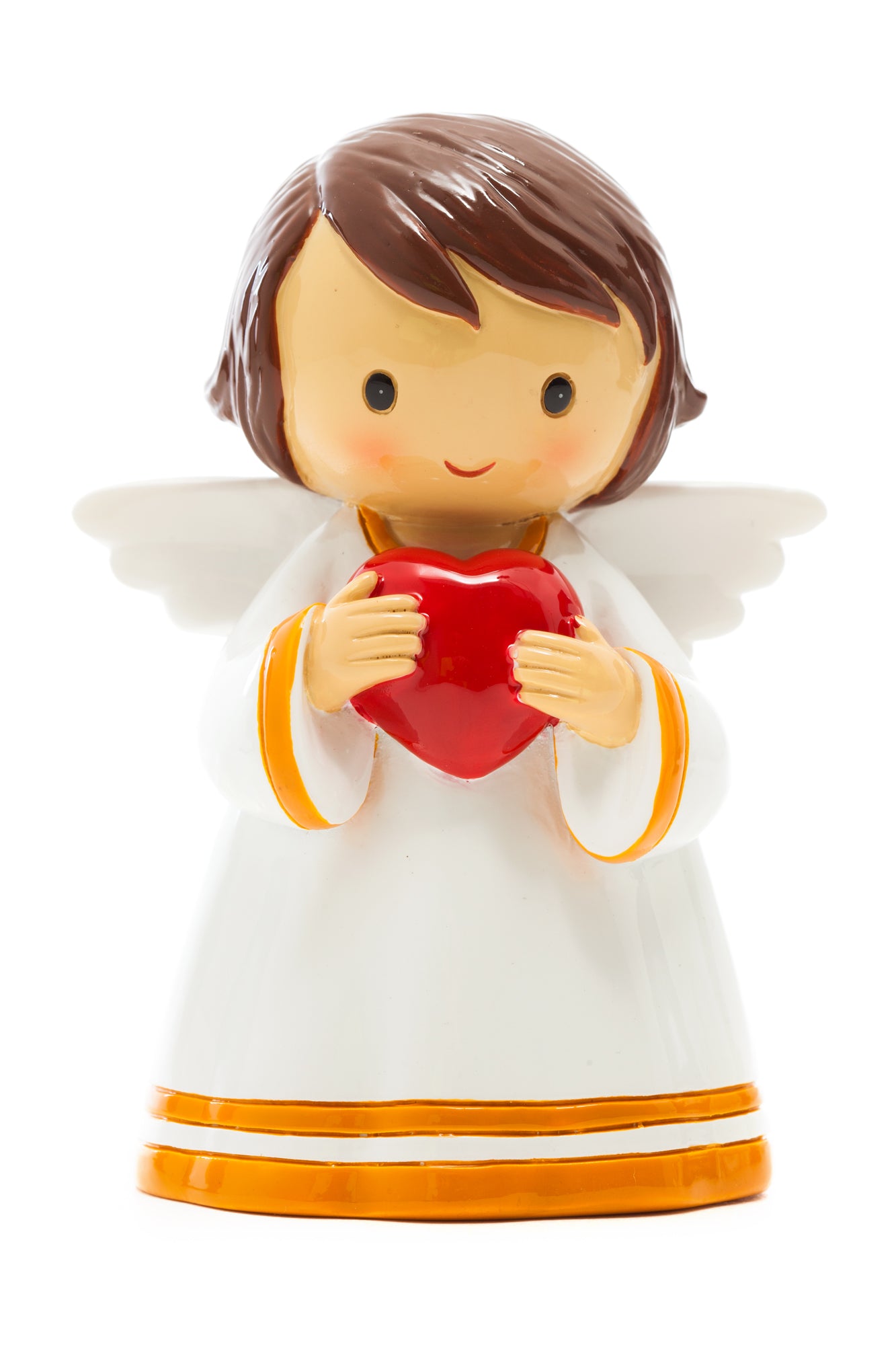 Guardian Angel with Heart statue