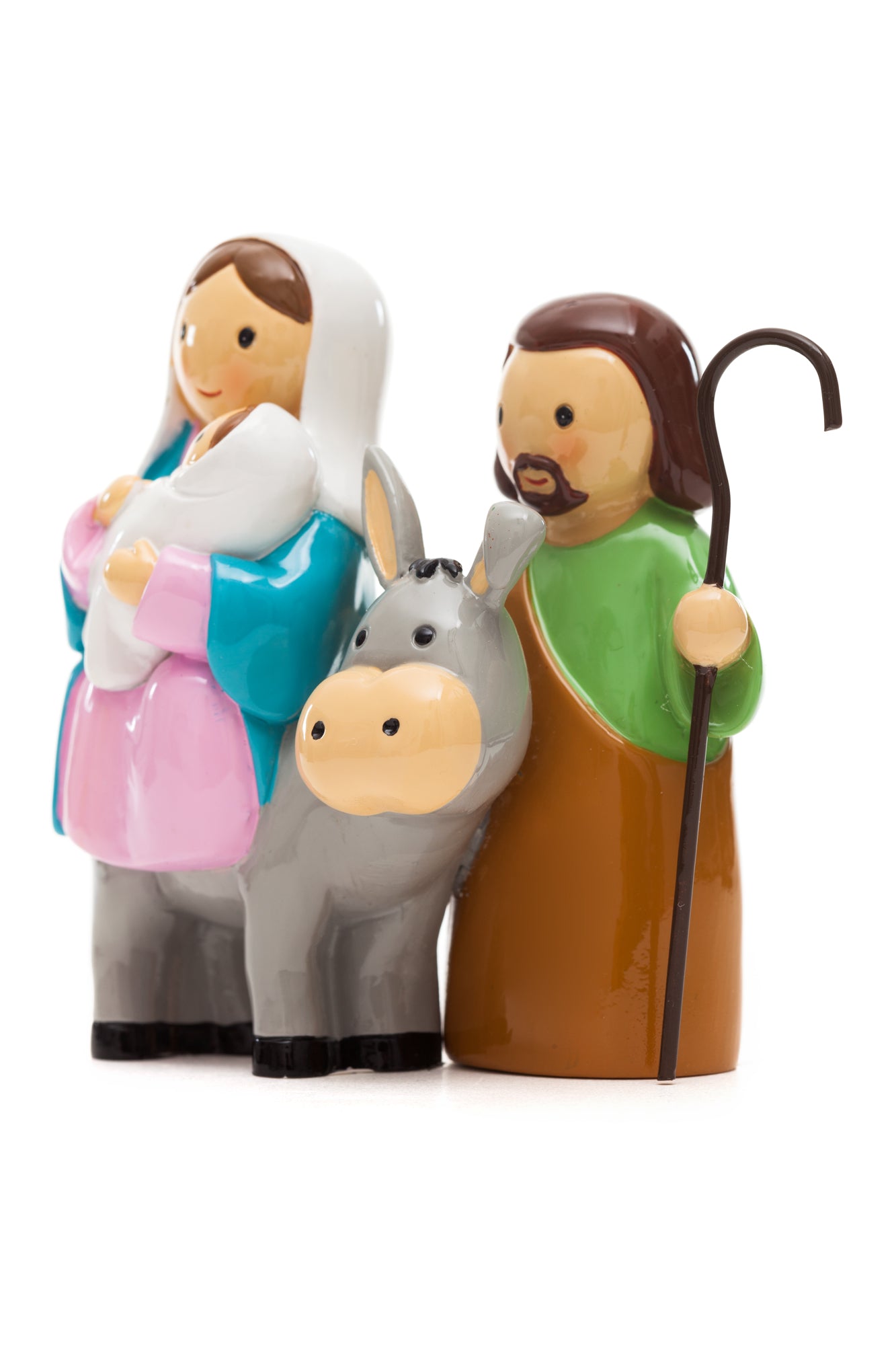 Holy Family with Donkey statue