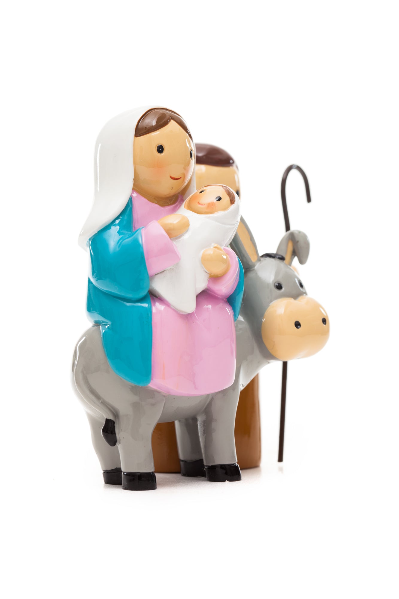 Holy Family with Donkey statue