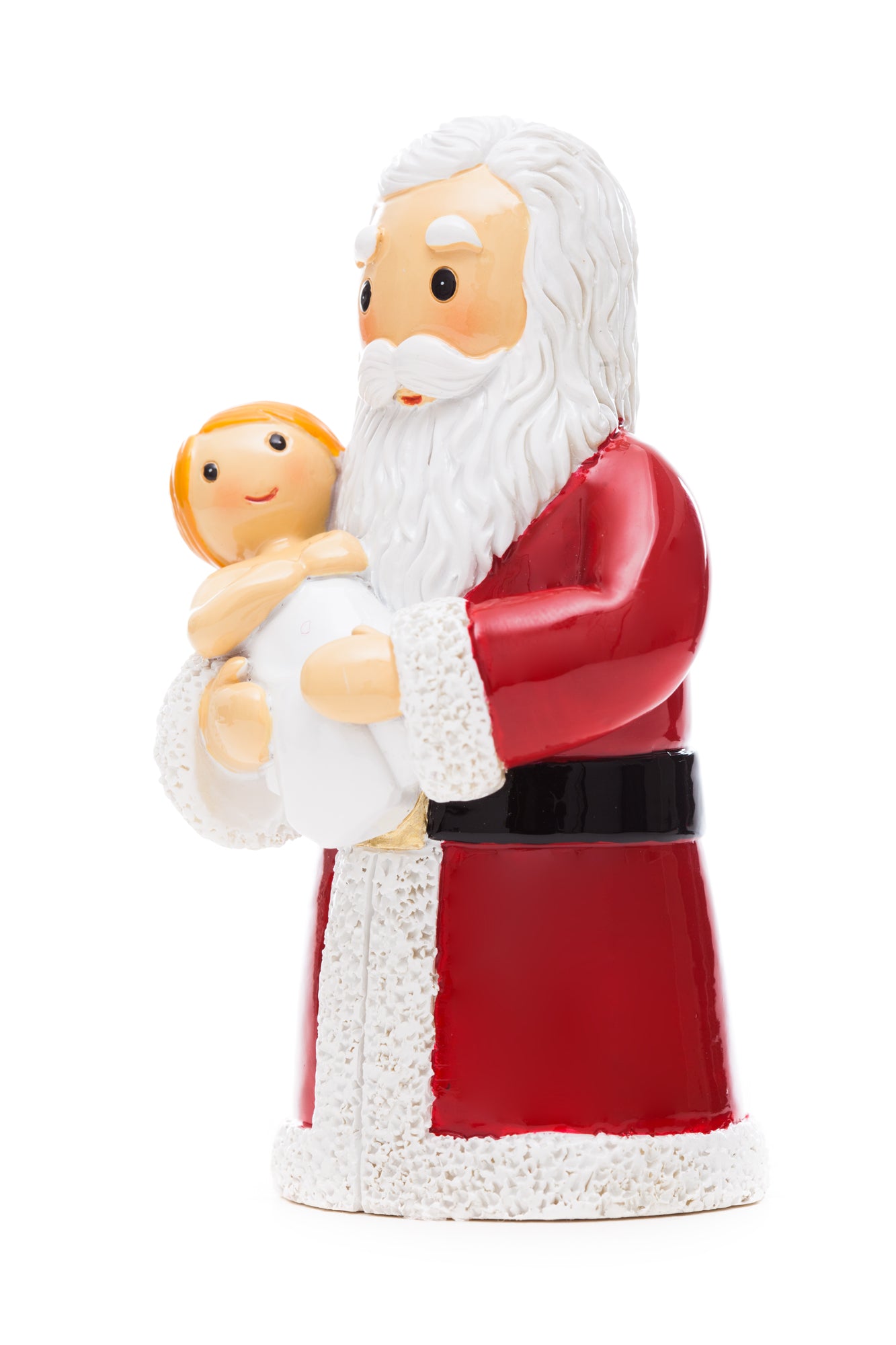 Santa Holding Baby Jesus statue