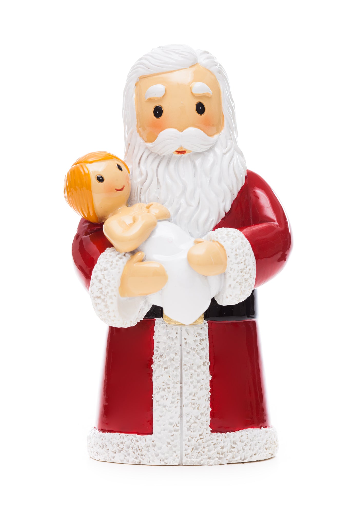 Santa Holding Baby Jesus statue