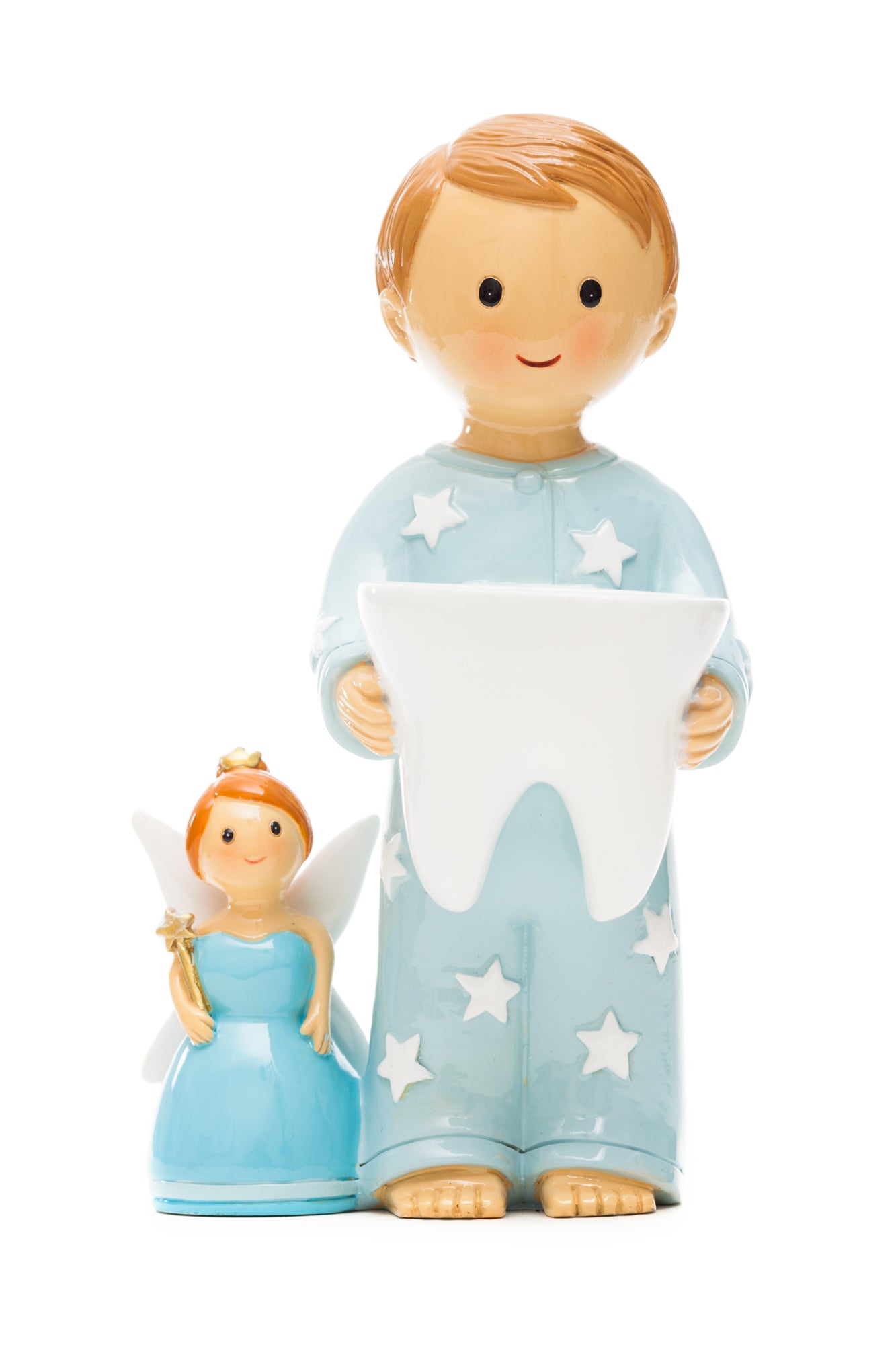 Tooth Fairy with Boy statue