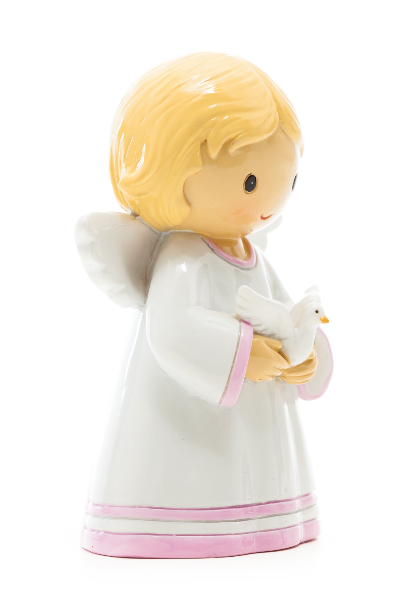 Baby Angel Girl with Dove statue
