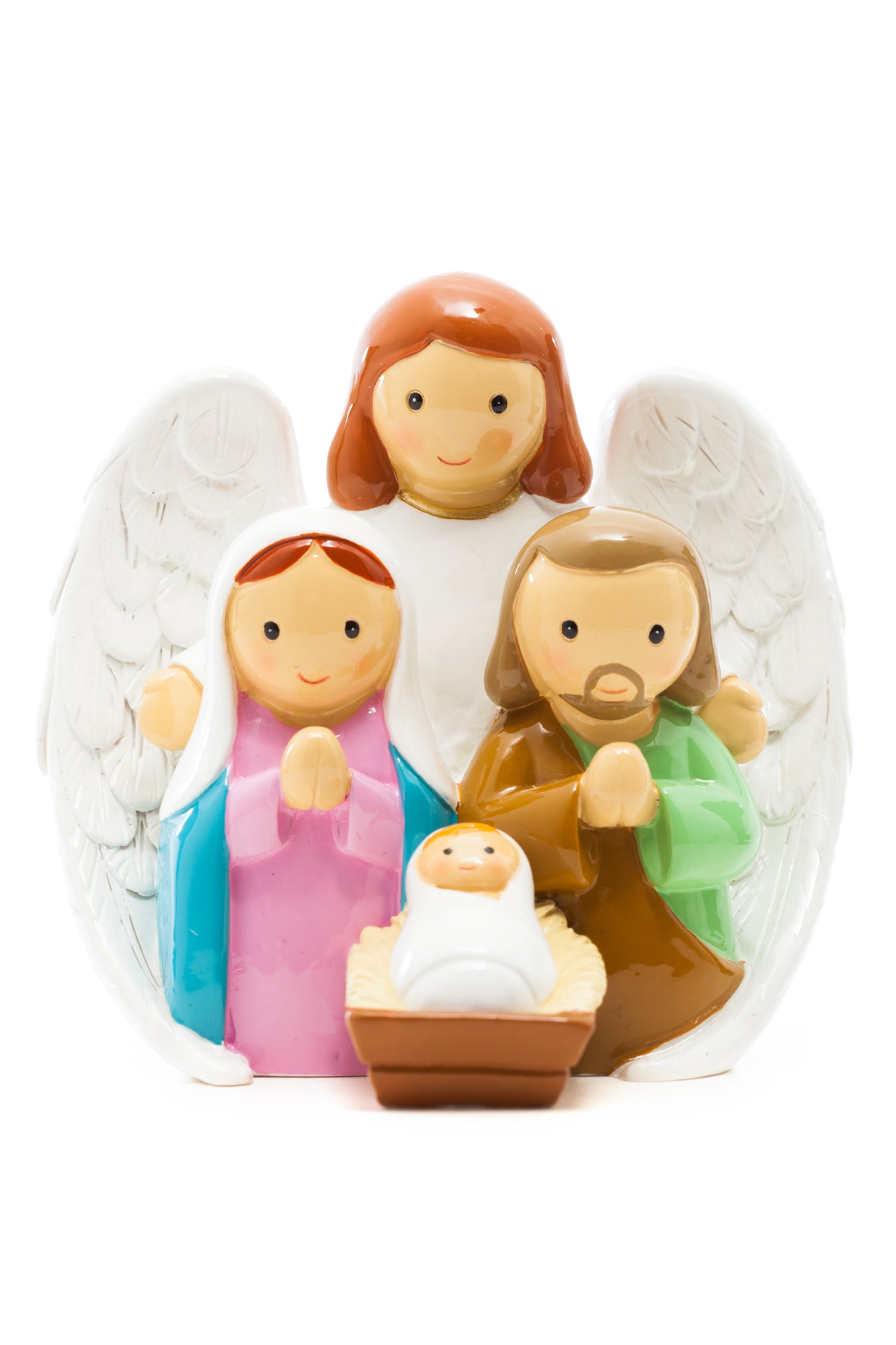 Holy Family Guardian Angel statue